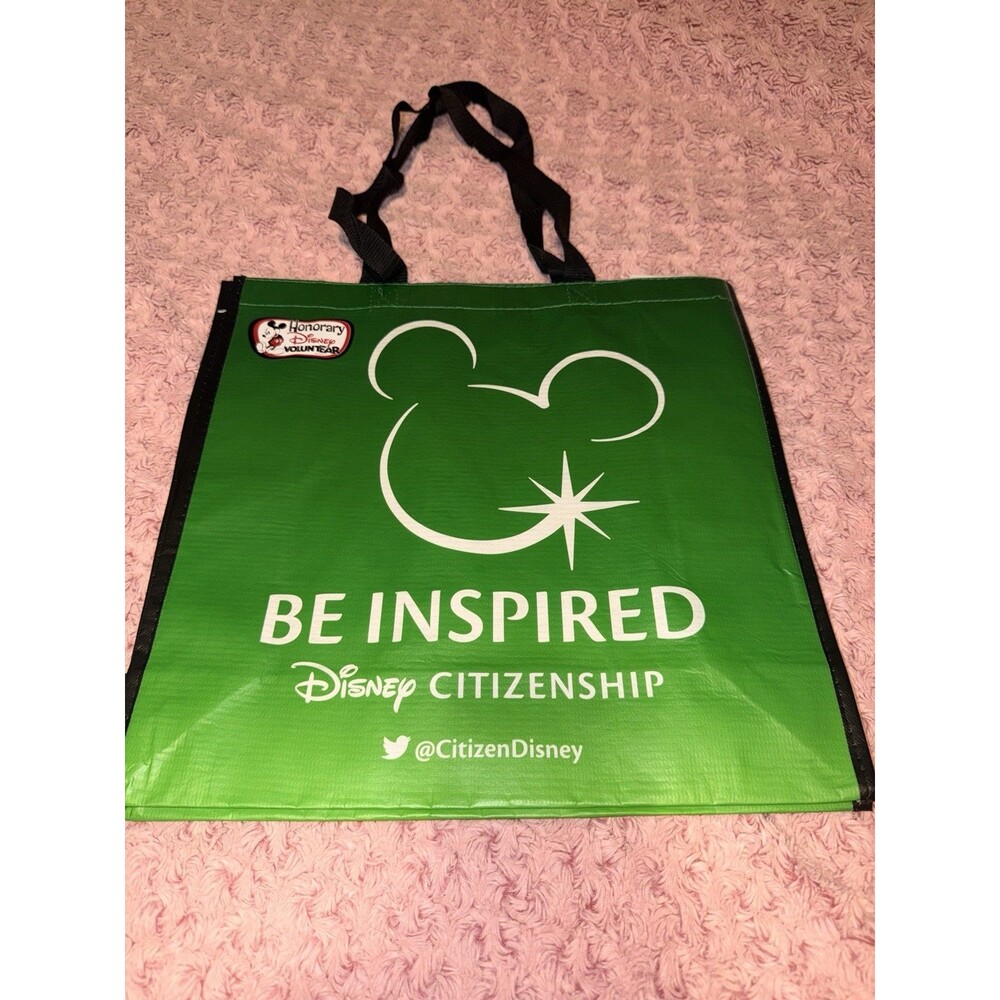 Disney D23 Expo 2017 Reusable Shopping Tote Bag Be Inspired Green Larger Citizen